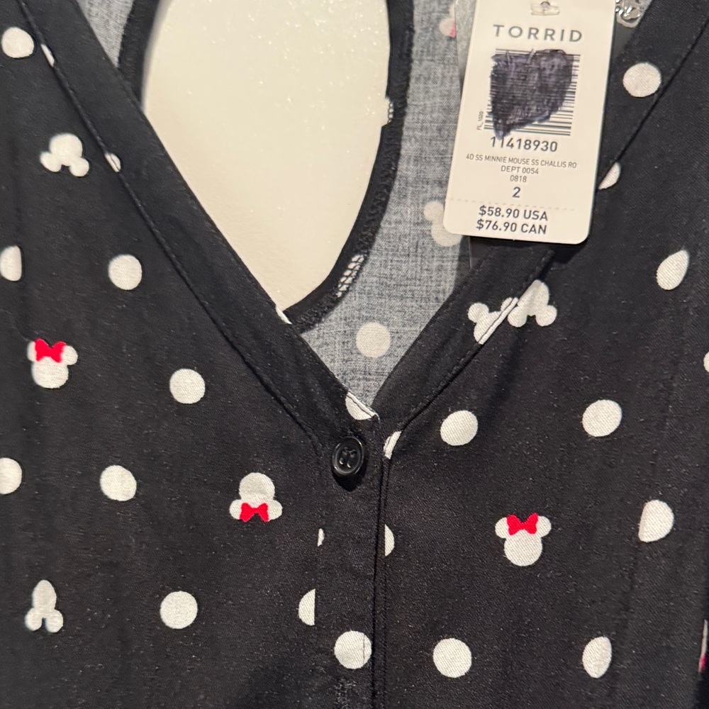 Women's Black Polka Dot Tie-Waist Romper - Picture 7 of 9